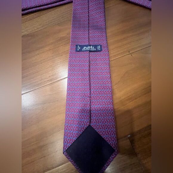Hermes silk tie authentic excellent conditon - Picture 4 of 5